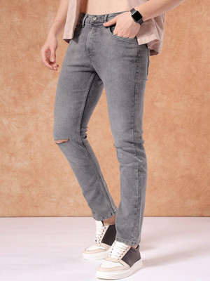 The Indian Garage Co. Slim Men Grey Jeans
