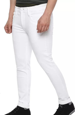 mevan Slim Men White Jeans