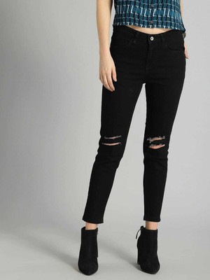 1DAYSTREET Skinny Women Black Jeans