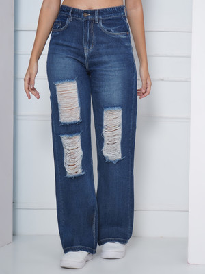 Puella Flared Women Dark Blue Jeans