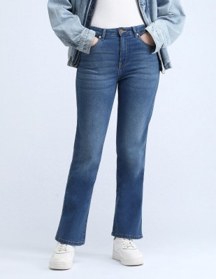 FLYING MACHINE Straight Fit Women Blue Jeans