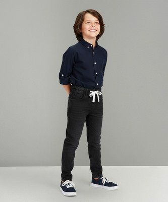 PROVOGUE Slim Boys Black Jeans