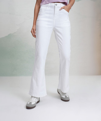 Tokyo Talkies Flared Women White Jeans