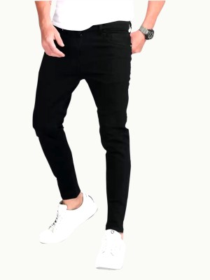 Masterly Weft Slim Men Black Jeans