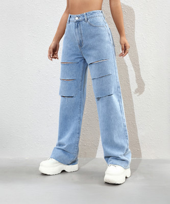 KOTTY Regular Women Light Blue Jeans