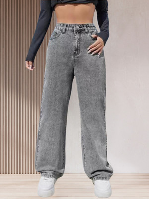 Star4well Straight Fit Women Grey Jeans