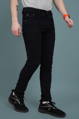 EventJins Regular Men Black Jeans