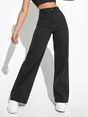 KOTTY Flared Women Black Jeans