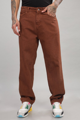 FoulChild Loose Fit Men Brown Jeans