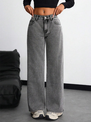PINKLIT Regular Women Dark Grey Jeans