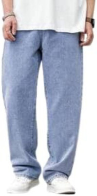 BINHARUN Loose Fit Men Light Blue Jeans