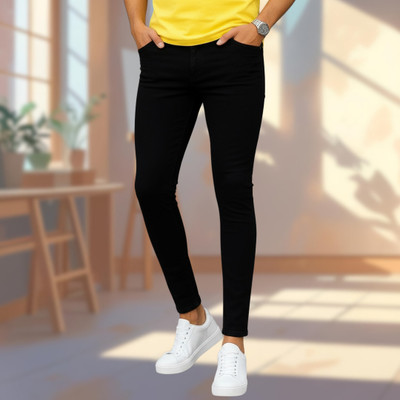Koetler Skinny Men Black Jeans
