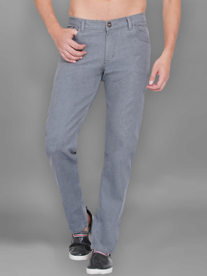 Dais Stretchable Straight Fit Men Grey Jeans