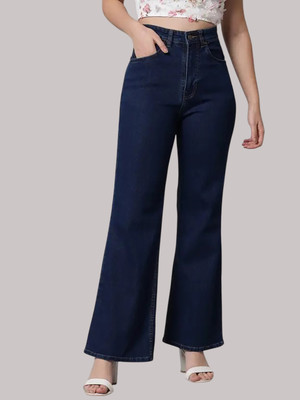 KOTTY Flared Women Dark Blue Jeans
