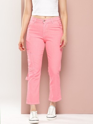 HARVARD Straight Fit Women Pink Jeans