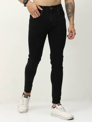 Raa Denim Co Tapered Fit Men Black Jeans