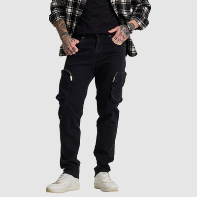 Snitch Regular Men Black Jeans