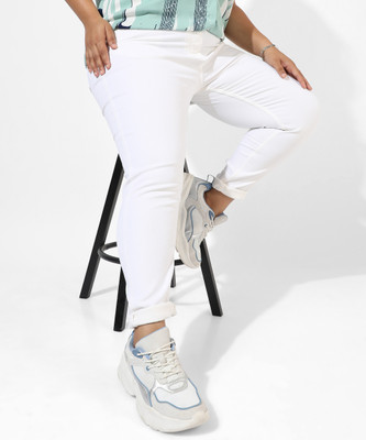 Instafab Plus Regular Women White Jeans
