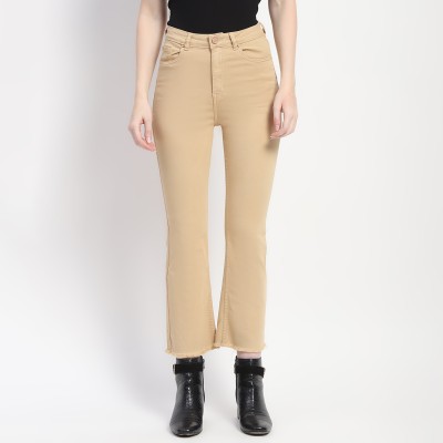 MADAME Relaxed Fit Women Beige Jeans