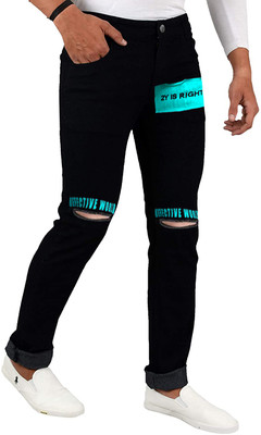 Star4well Slim Men Black, Blue Jeans