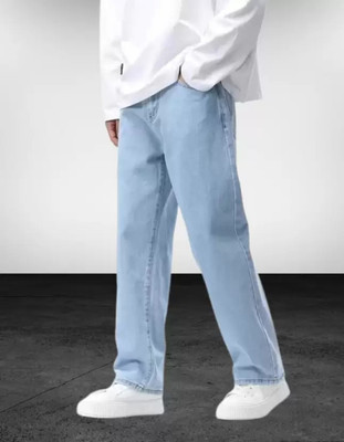 Nalaka Loose Fit Men Light Blue Jeans