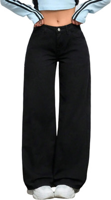 Herway Relaxed Fit Women Black Jeans