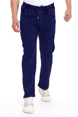 Vastriq Jogger Fit Men & Women Dark Blue Jeans