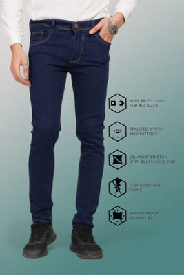 Lzard Slim Men Light Green Jeans