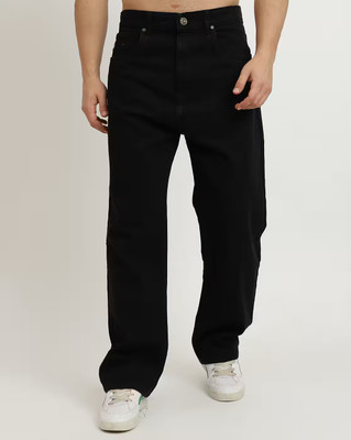 METRONAUT Straight Fit Men Black Jeans