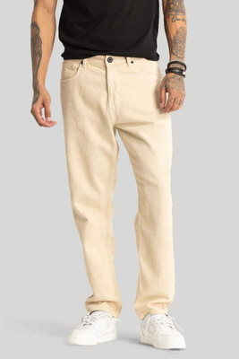 HouseOfCommon Loose Fit Men Beige Jeans