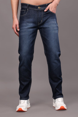ZAYSH Relaxed Fit Men Dark Blue Jeans