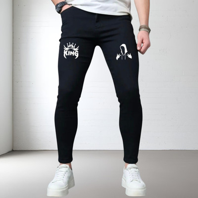 YZ CREATION Slim Men Black Jeans