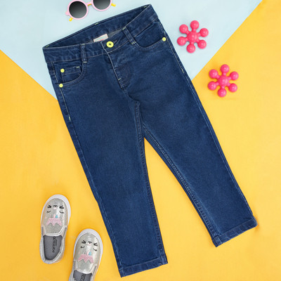 Pantaloons Junior Regular Girls Dark Blue Jeans