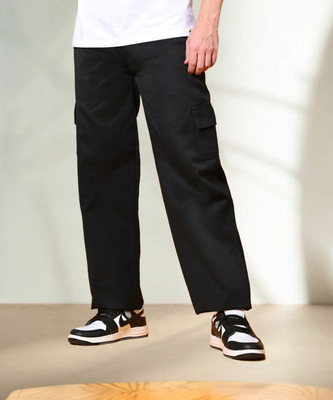 linaria Loose Fit Men Black Jeans