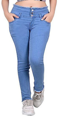 CHEENU GARMENTS Regular Girls Light Blue Jeans