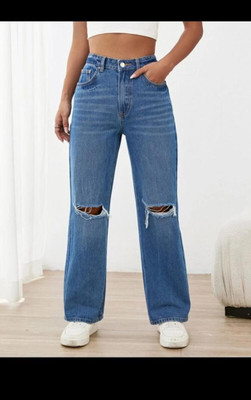 A.C.W. Flared Women Blue Jeans