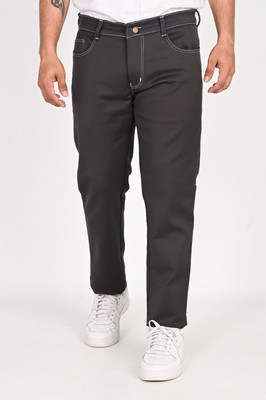 Tanip Regular Fit Men Grey Trousers