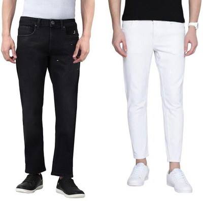CABRRR Slim Men Black, White Jeans