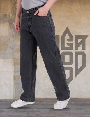 ANGERHOOD Loose Fit Men Grey Jeans