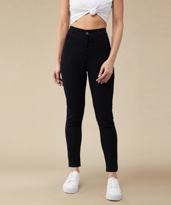 Miss Chase Skinny Women Black Jeans