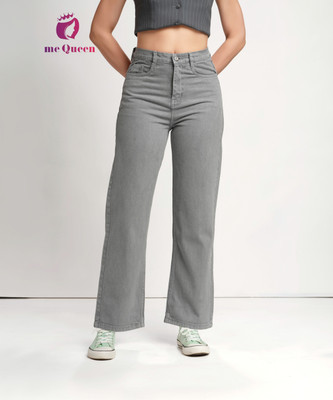me queen Loose Fit Women Silver Jeans