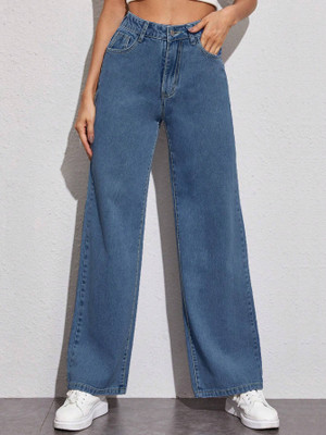 Dressberry Straight Fit Women Blue Jeans