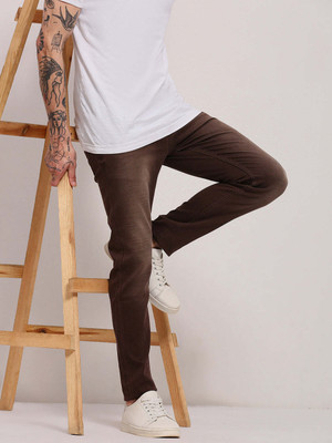 SHOWOFFFF Slim Men Brown Jeans