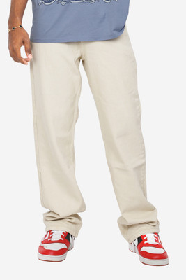 HouseOfCommon Loose Fit Men Beige Jeans