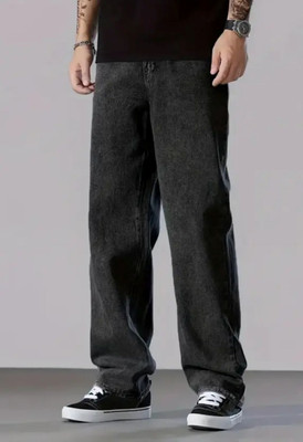comfits Loose Fit Men Dark Grey Jeans