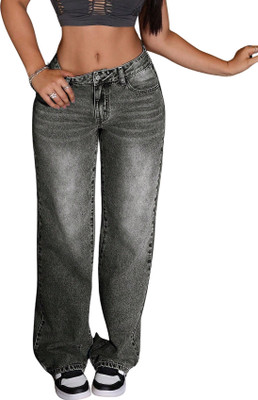Robecult Straight Fit Women Grey Jeans