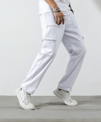 Masterly Weft Slim Men White Jeans