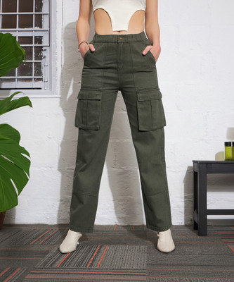SASSAFRAS Regular Women Green Jeans