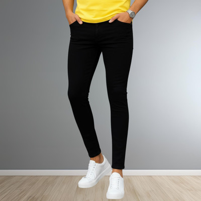 Koetler Skinny Men Black Jeans