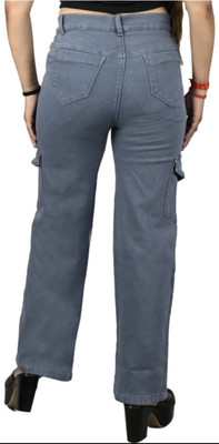 OMARTA Relaxed Fit Women Grey Jeans(Pack of 4)